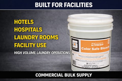 Spartan Color Safe Bleach 5 Gal 4 Pack Oxygen Laundry Commercial Bulk 700505
