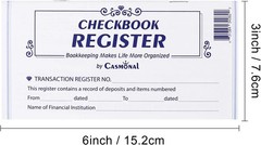 12 Pack Checkbook Register, Check Register Books for Personal and Work Use
