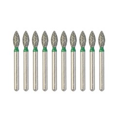 Dental Diamond Bur FG for High Speed Handpiece Football Flame Coarse Grit FO-28C