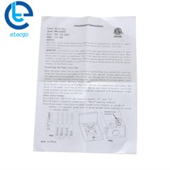 30 Amp Generator Power Inlet Box L14-30P 4 Prongs Generator Receptacle 125/250 V