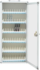 72 Slots Cell Phone Locker Box Cell Phone Lockers Storage Cabinet White