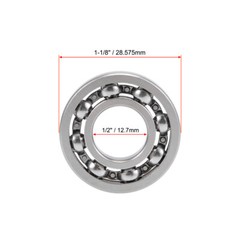 10pcs R8 Deep Groove Ball Bearings 1/2″x1-1/8″x1/4″ Open Type Chrome Steel Z2