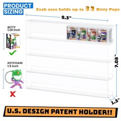 WINKINE Acrylic Display Bitty Protector Case Compatible with Funko Bitty Pop,…