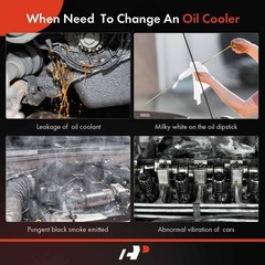 A-Premium Transmission Oil Cooler Compatible with Chevrolet Silverado 2500 HD, S