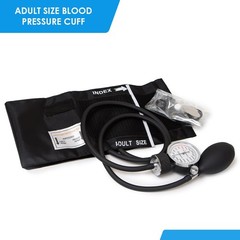Blood Pressure Monitor Manual Aneroid Sphygmomanometer Stethoscope Black Sprague