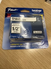 Brother Genuine P-touch TZE2312PK 1/2″ (0.47″) Standard Laminated P-Touch T…