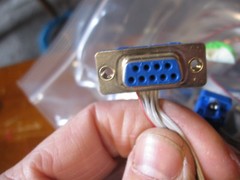 NEW HUGE LOT of 65 ! DB9 connector ribbon cable female to female printer / 28AWG
