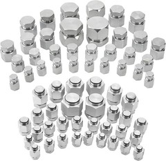 144 Piece JIC & ORFS Cap and Plug Kit Hose Tube & Pipe Fitting Set Hydraulic USA