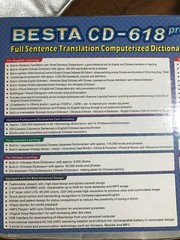 Besta CD-618 Pro Translator Dictionary (open, not used) – FREE keyboard included
