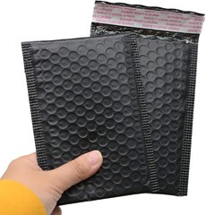 25 Pack 4×6 Inches Small Black Poly Bubble Lined Mailers Padded Shipping Enve…