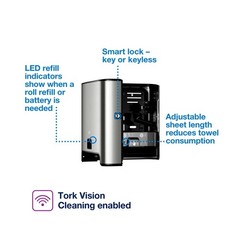 Tork Matic Hand Towel Roll Dispenser with Intuition Sensor, Stainless Steel, …