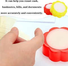6 PCS Finger Wet Sponge Professional Fingertip Moistener Finger Moistener Flower
