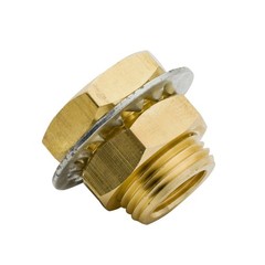 Legines Brass Bulkhead Fitting 1/4″ NPT Female Bulk head 0.25 Inch, Bronze