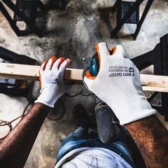 Large Nitrile Coated Work Gloves (5 Pack)