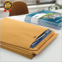 9 X 12 Clasp Envelopes with Deeply Gummed Flaps, Great for Filing, Storing or Ma