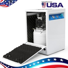 Dental Silent Air Compressor 40L 800W Soundproof Box w/ Wheels 155L/min GA-02X