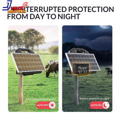 S2500 2.2 Joule Solar Fence Charger 60 Miles Solar Electric Fence Charger for Li