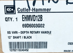 New Cutler Hammer EHMVD12B Handle Mechanism 12″ Shaft NEMA 1/12 (No Handle)