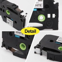 5PK Brother P-Touch TZ-231 TZe-231 12mm Label Tape Black on White 1/2″ PT-H100