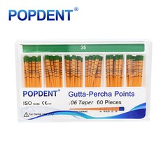 POPDENT Dental Endo Gutta Percha Points Root Canal Taper .02/.04/.06 #15-#40