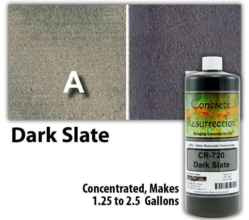 Professional Easy to Apply Water Based Concrete Stain – Dark Slate
