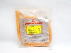 Helukabel 85297 PU spiral cable H05BQ-F orange 2 x 1 mm² WL 1500 mm/new original packaging