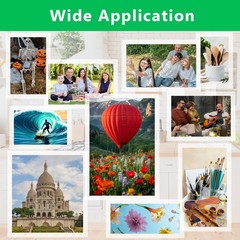 100 Pcs Matte Self Adhesive Laminating Sheets, 8.4 x 12.2 Inches Matte…
