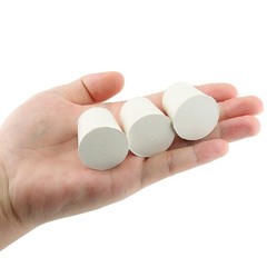 10-PCS 6 White Solid Rubber Stoppers, Tapered, 33x25x28mm, Lab Plugs, Bungs