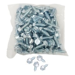 License Plate Screws – Slotted Hex Head – Metric – 6mm x 16mm (100 per box)