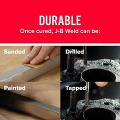 J B Weld Original Cold Weld Epoxy 2 oz Dark Grey Adhesive for Metal and More