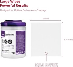 12 Case Super Sani-Cloth Germicidal Wipe Medical Devices Cleaning 1920 Count