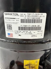 BRISTOL H82J283ABCA Compressor 760117-2020-20 28,100 BTU 230V 1PH 60HZ R410