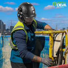 Hard Hat Safety Helmet with Visor and Ear Muffs Men Women Vented Work Hardhat AN