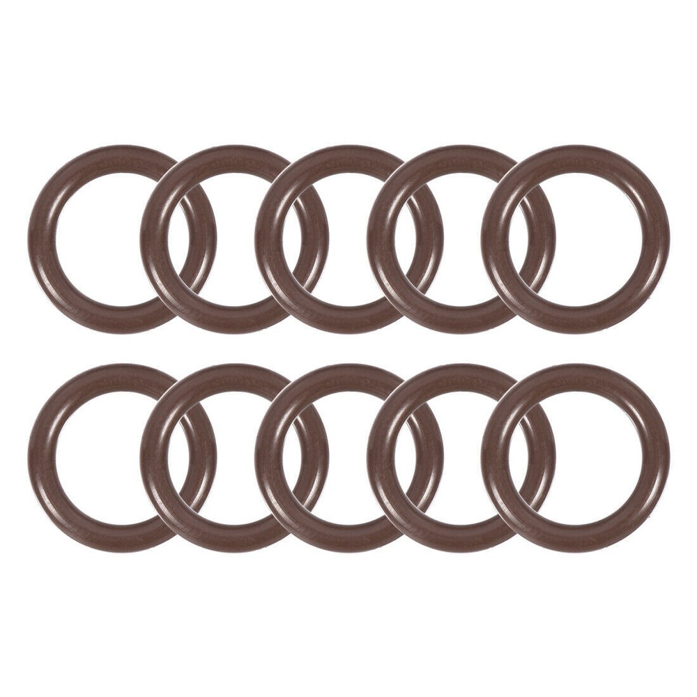10pcs Rubber O-Rings 16mmx11.2mmx2.4mm Width Metric FKM Seal