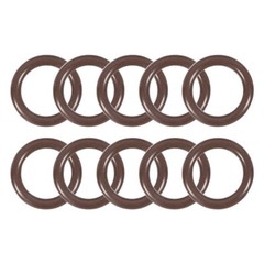 10pcs Rubber O-Rings 16mmx11.2mmx2.4mm Width Metric FKM Seal