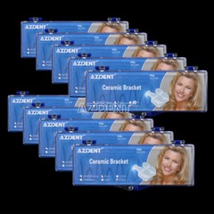 UPS AZDENT Dental Orthodontic Ceramic Brackets Braces Roth 0.022 3-4-5 Hooks