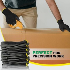 240 PAIRS PU COATED SAFETY WORK GLOVES GLOVE GARDEN GRIP MENS BUILDERS GARDENING