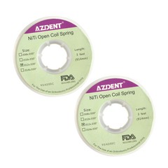 Ortodoncia Dental Niti Open Coil Springs Dia 010/012 * 030 pulgadas 3 pies