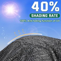 Kesfitt 40% Shade Cloth 10×20 ft, Breathable HDPE Mesh Sun Shade Tarp for Gar…
