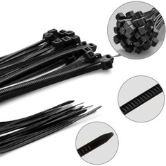 Zip tie 4 inches (about 100mm),18 pounds tensile strength black tie,1000pcs /bag