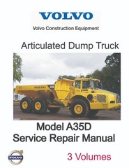 Volvo Model A35D Articulated Dump Truck Service Manual