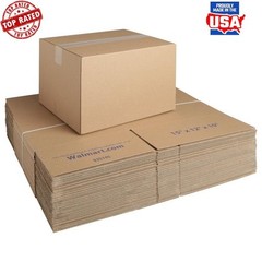 30-Count Recycled Shipping Boxes Eco-Friendly Corrugated Design Easy Assembly US