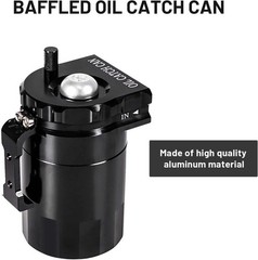 350ml Aluminum Oil Catch Can 2-Port Oil Separator Tank Compatible with Ford F…