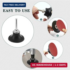 Litoexpe 2 Inch Disc Pad Holder for Roloc, 2-Pack Quick Change Disc Attachments