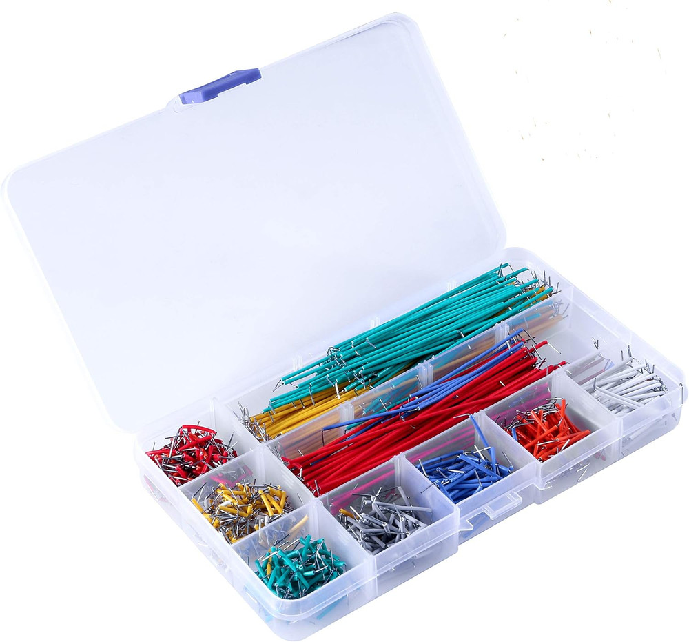 Jumper Wire Kit – 840 Piece Breadboard Jumper Wire Set, 14 Assorted Lengths for