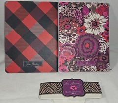 VERA BRADLEY Slim MINI Journal Set (2) TWO Pack 40 pages ea: 1w/ lined sheets/1w