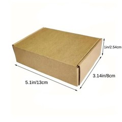 100 5x3x1 Cardboard Boxes Shipping Box Brown Mailing Packing Corrugated Paper