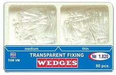 Plastic Transparent Wedges for Dental Restorations – 80 pcs 2 sizes kit