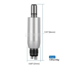 360° Swivel Dental Hygiene Prophy Handpiece Air Motor 4 Holes W/ 4:1 Nose cone