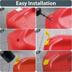 20 Yellow Fuel Gas Can Jug Vent Cap Blitz Wedco Scepter Essence Midwest Eagle
